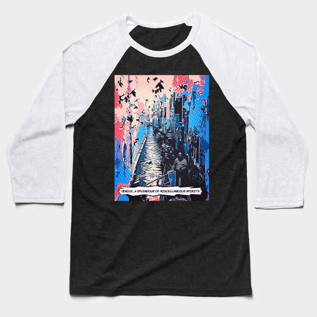 Venice Baseball T-Shirt by KazArtDesigns